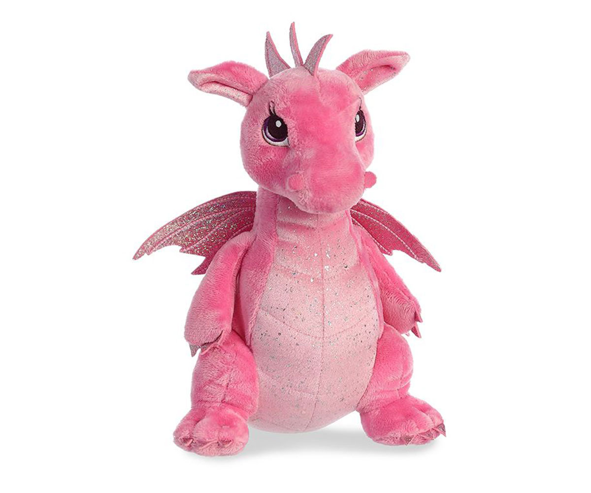 Плюшена играчка Aurora Розов дракон, 30 см