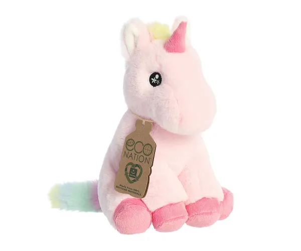 Плюшена играчка Еко еднорог Aurora, 23 см