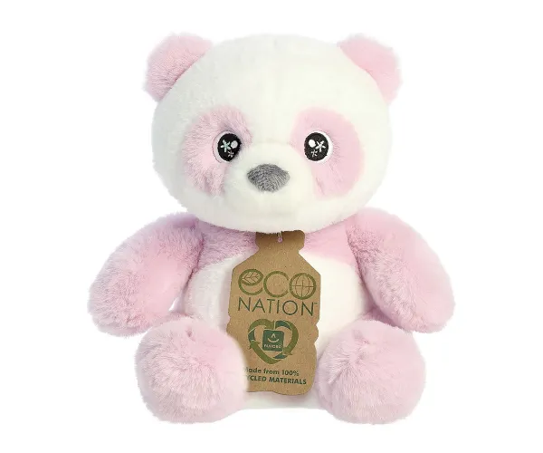 Плюшена играчка Еко лилава панда Aurora, 20 см