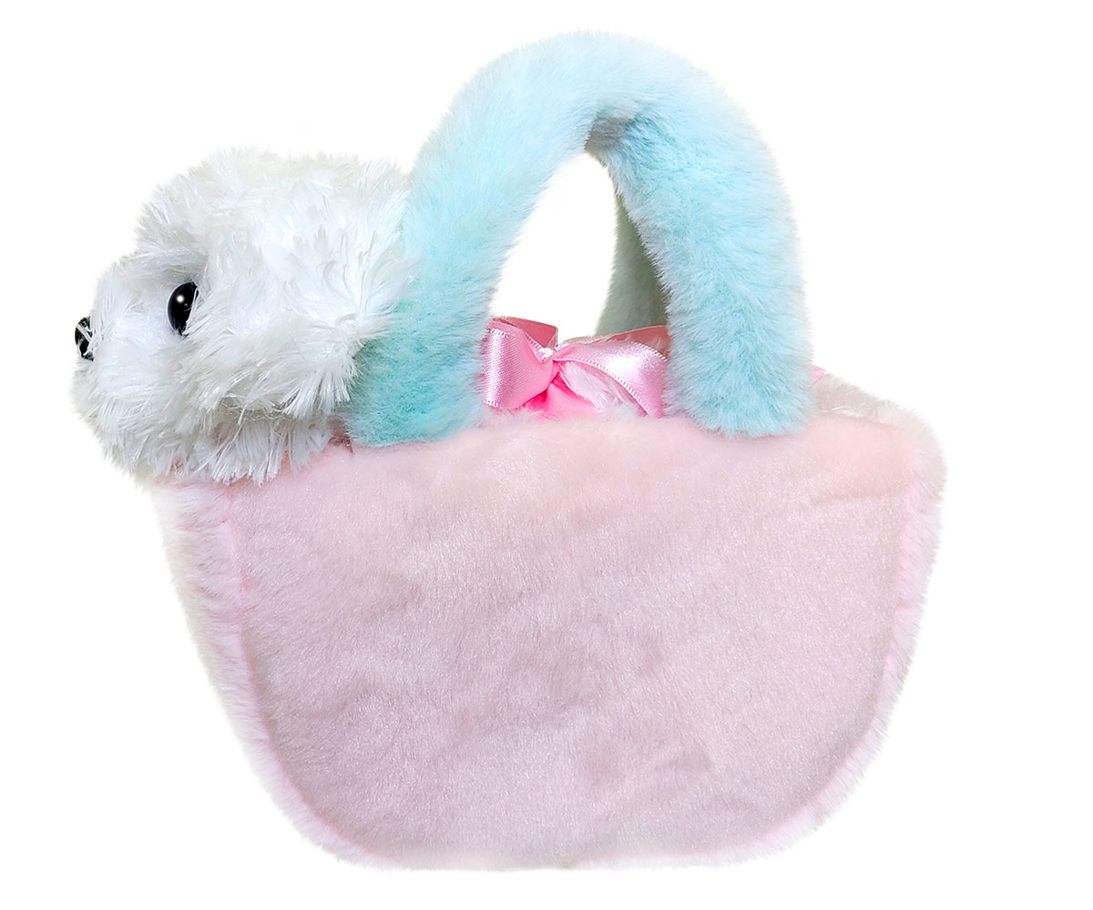 Плюшено куче Aurora Fancy Pals в чантичка, 18 см
