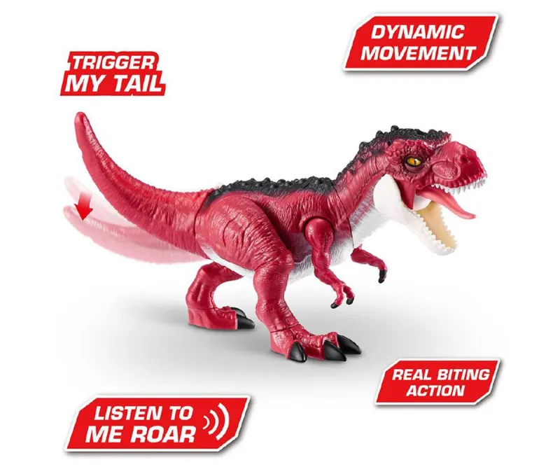Робо динозавър Т-Рекс ZURU Robo Alive Dino Action, червен