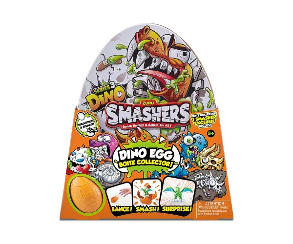 Метална кутия за фигурки ZURU Dino Smashers