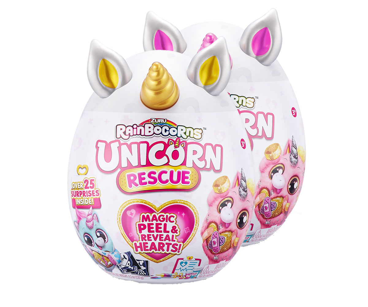 Плюшен еднорог ZURU Rainbocorns Unicorn Rescue, серия 4