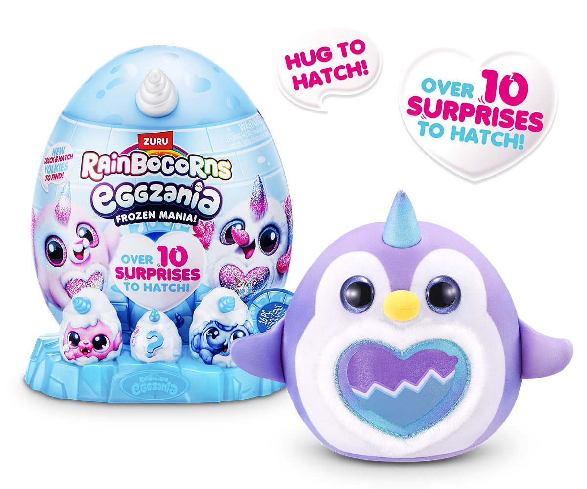 Плюшена изненада ZURU Rainbocorns Eggzania Frozen Mania
