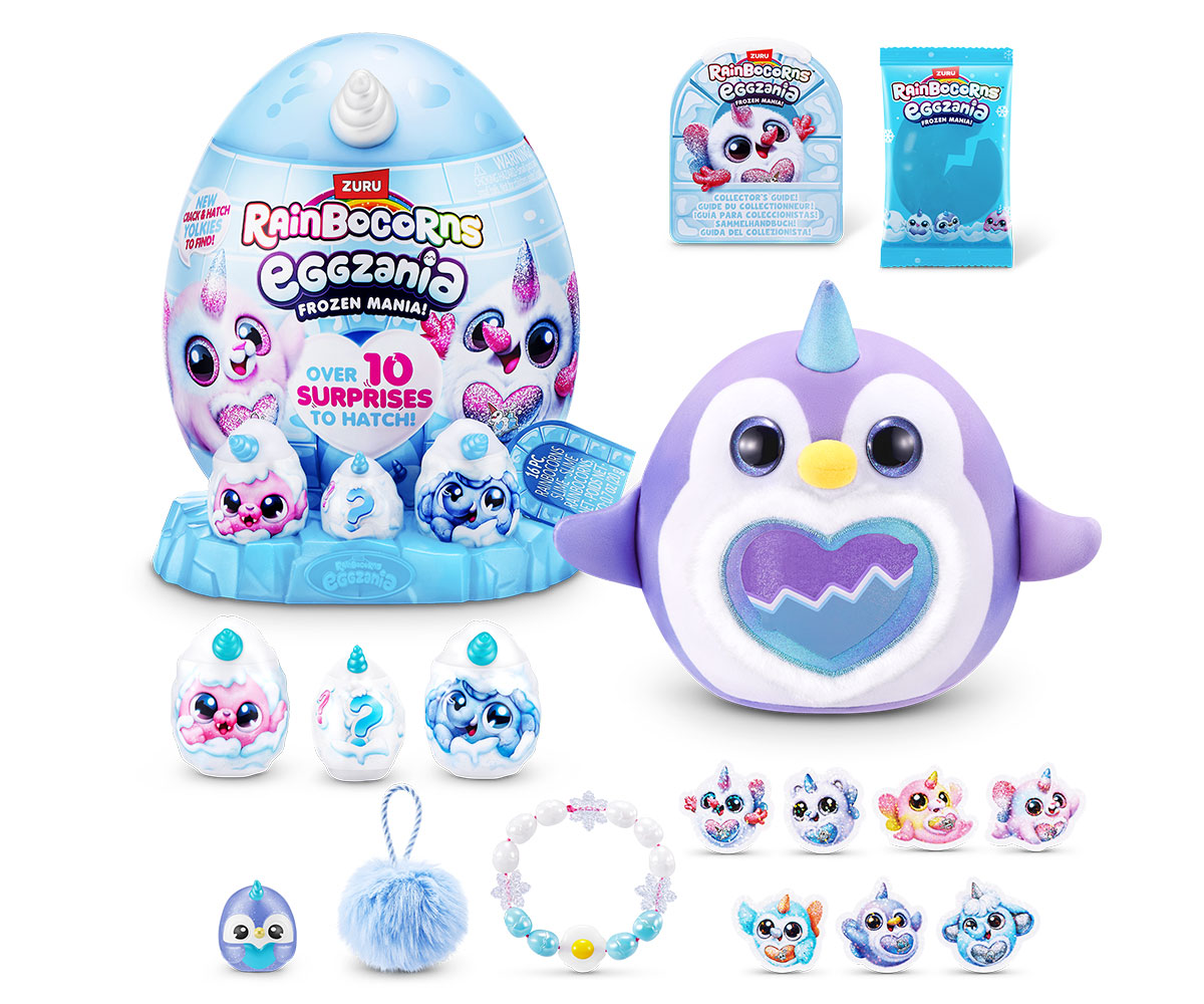Плюшена изненада ZURU Rainbocorns Eggzania Frozen Mania