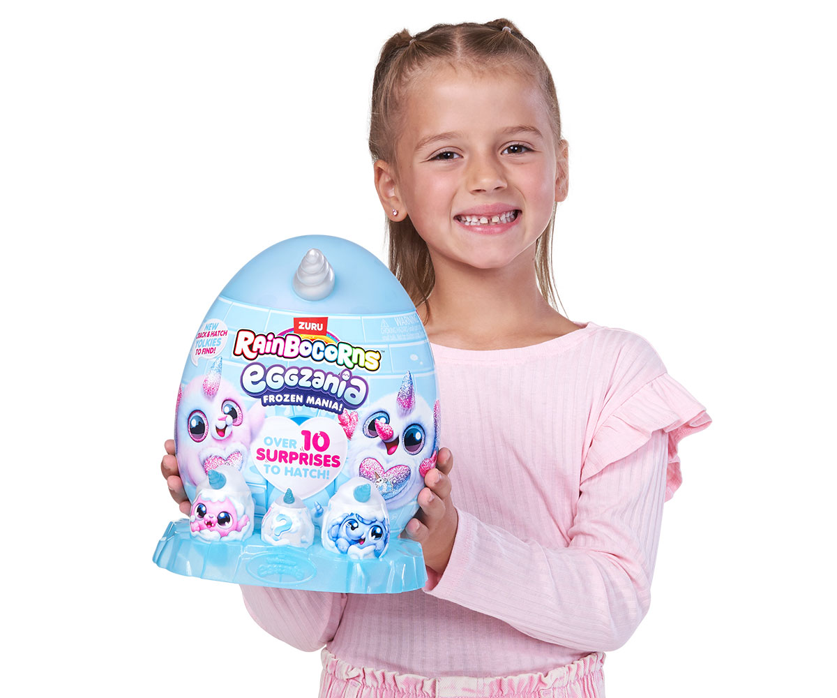 Плюшена изненада ZURU Rainbocorns Eggzania Frozen Mania