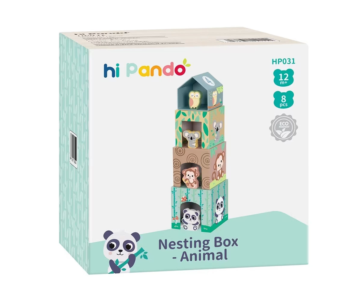 Дървена кула hi Pando HP031 за подреждане с животинчета