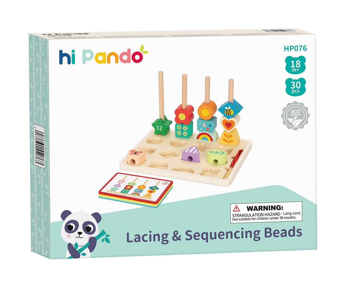 Дървен куб с активности hi Pando, 4 игри в един
