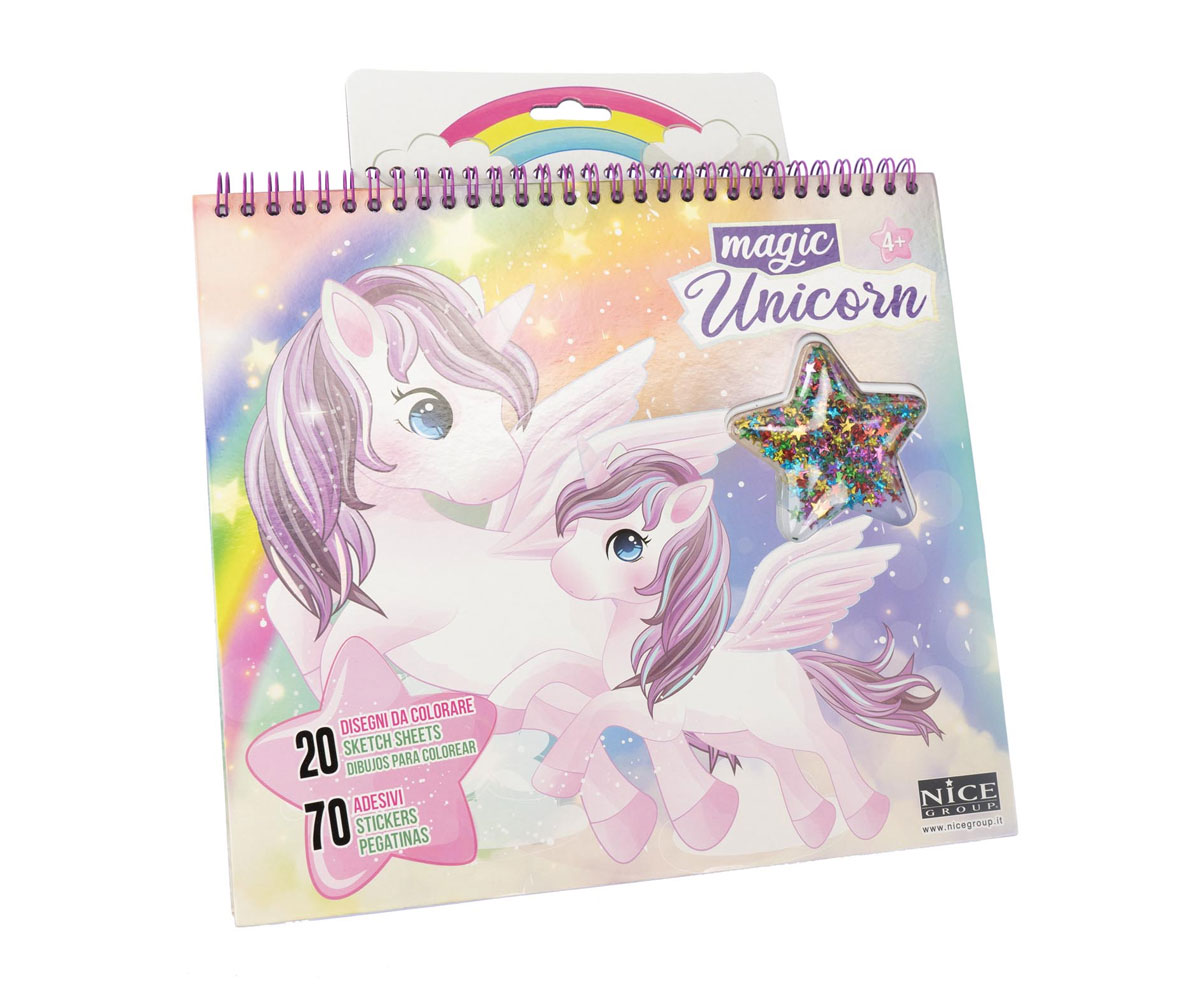 Книжка за оцветяване Nice Magic Unicorn, 20 страници