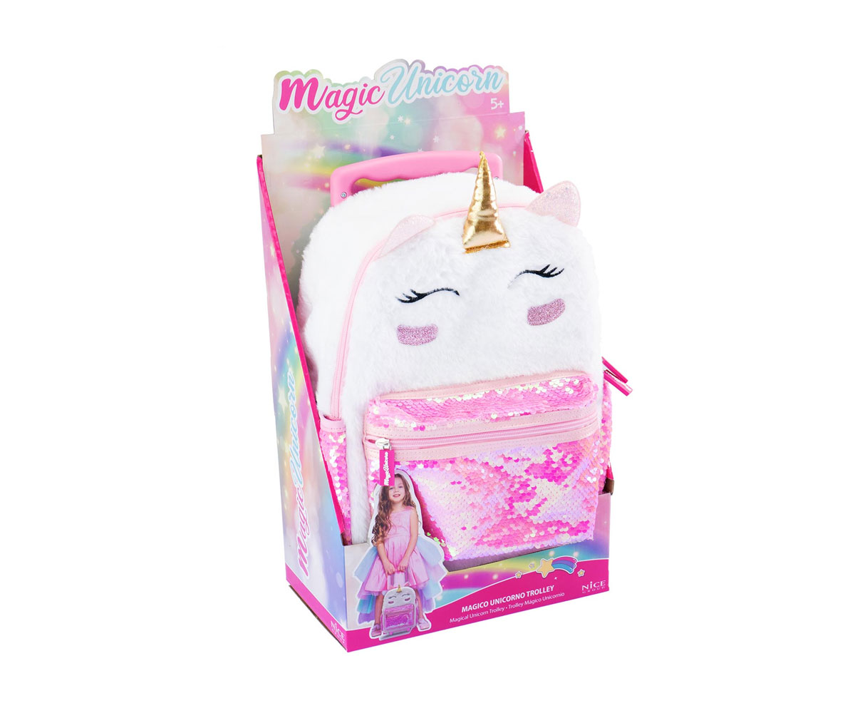 Nice Magic Unicorn плюшена раница еднорог с колелца