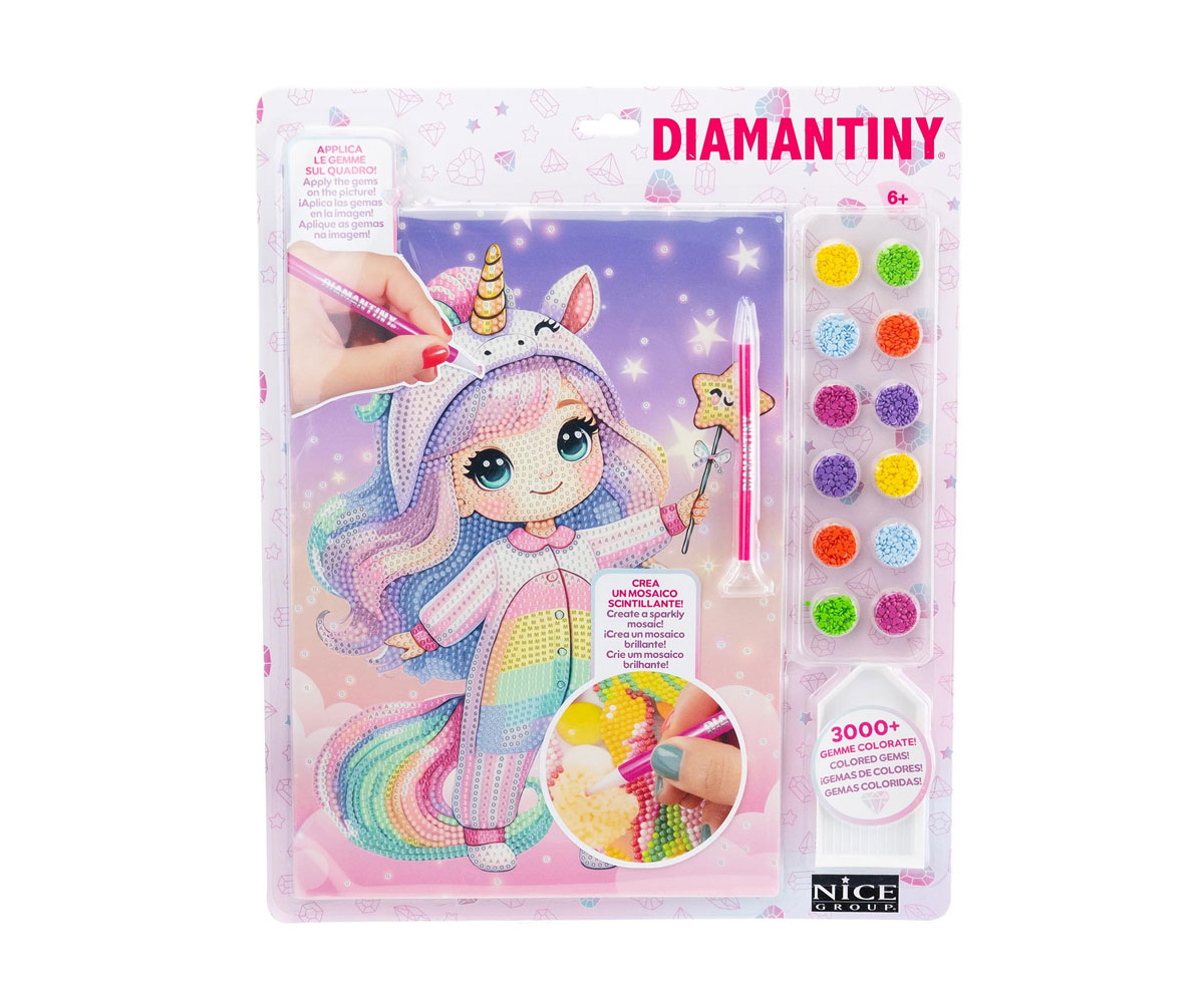 Диамантен гоблен Nice Kawaii 90033 с еднорог, от 6 години