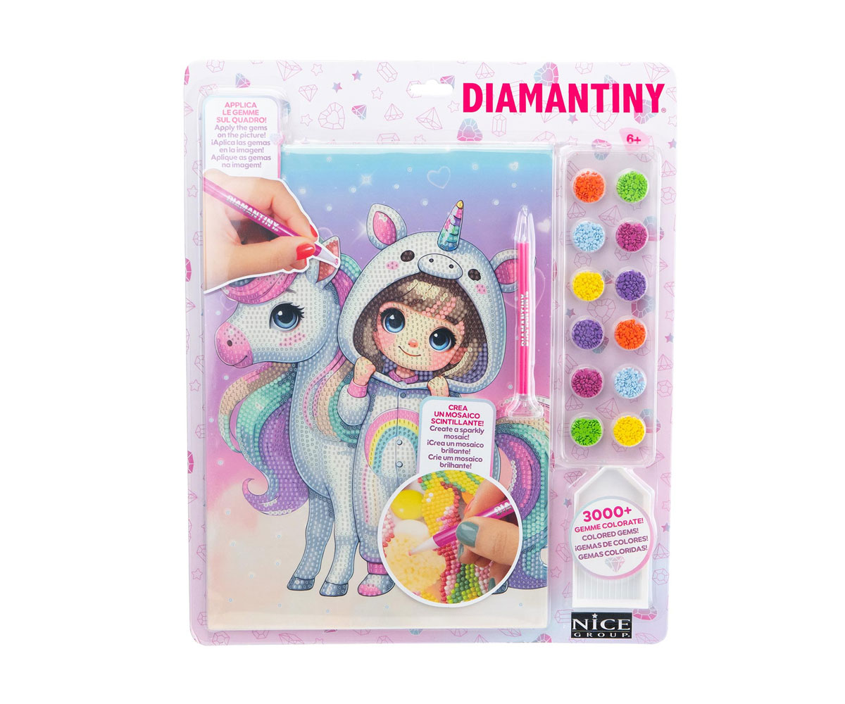 Диамантен гоблен Nice Kawaii 90033 с еднорог, от 6 години