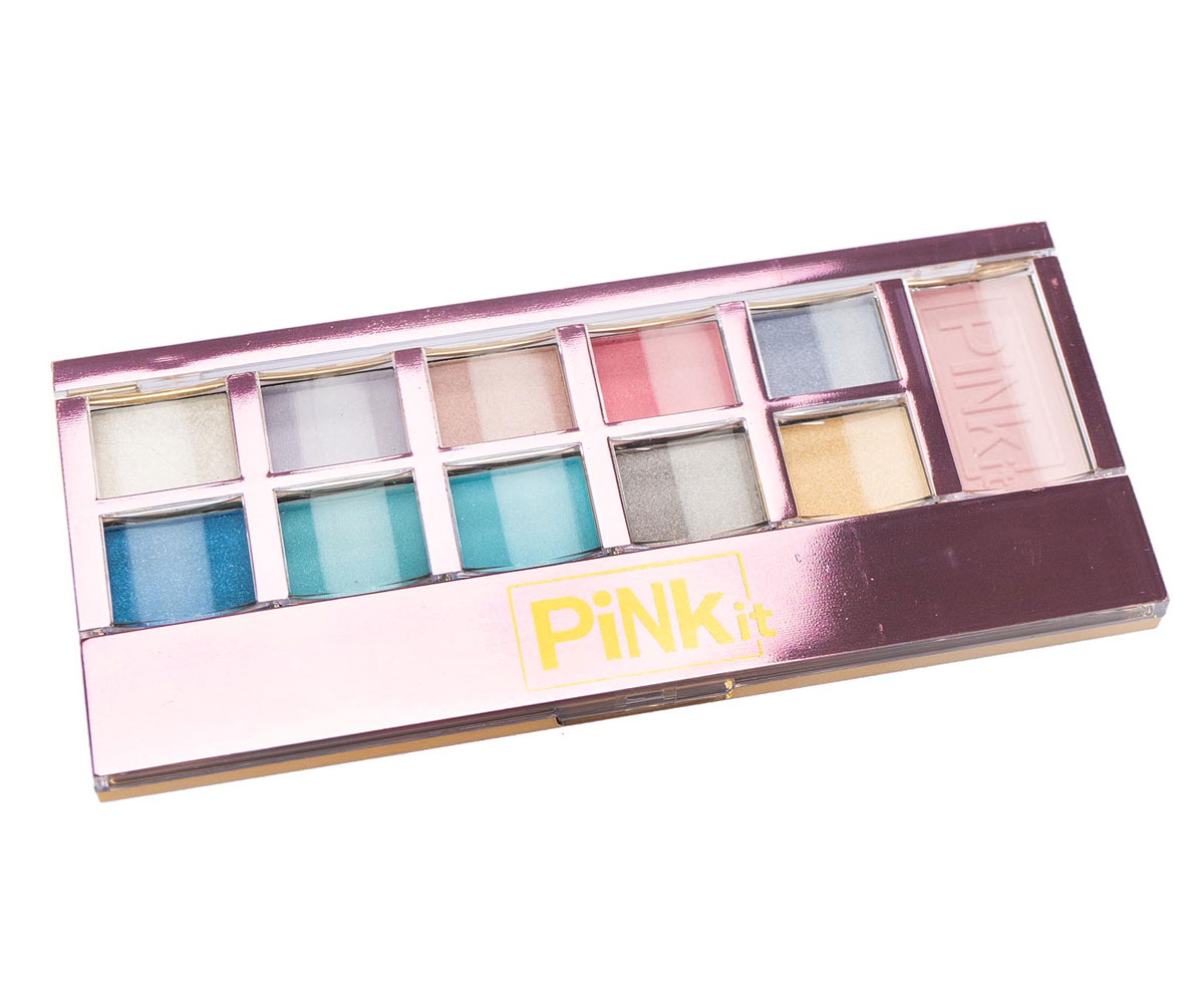 Палитра за детски грим Nice Pink It със сенки и руж, 12,5 см