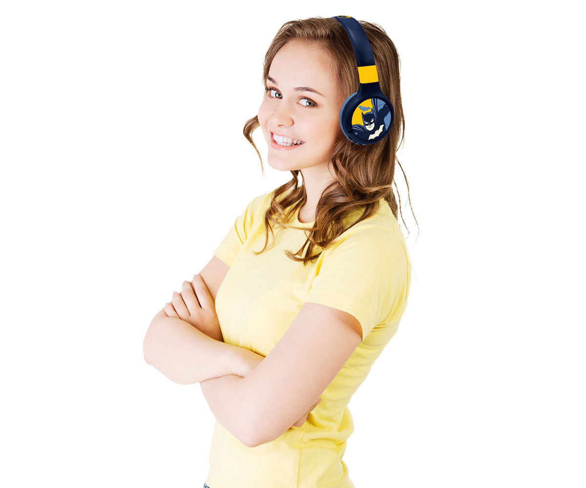 Детски Bluetooth слушалки Lexibook Батман 2 в 1