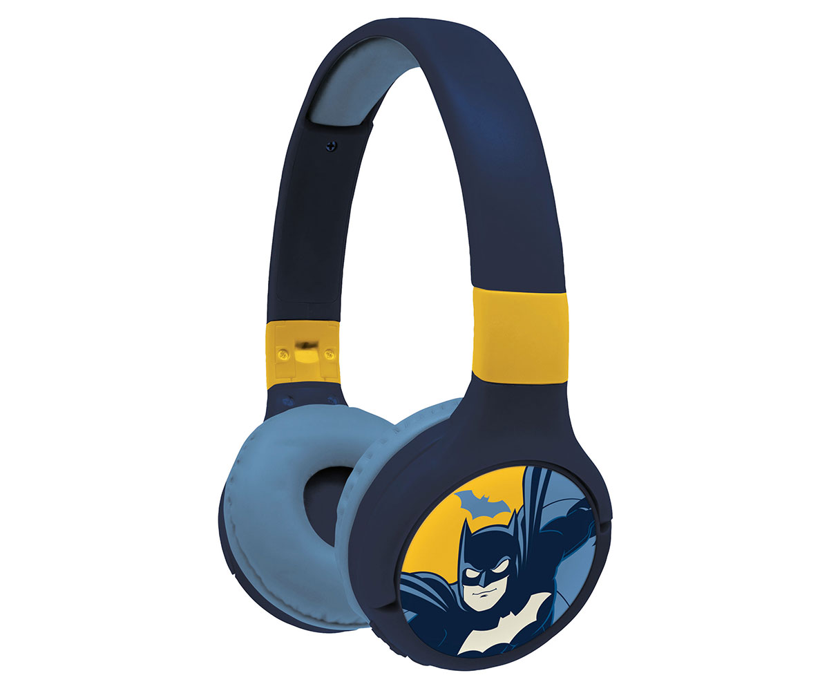 Детски Bluetooth слушалки Lexibook Батман 2 в 1