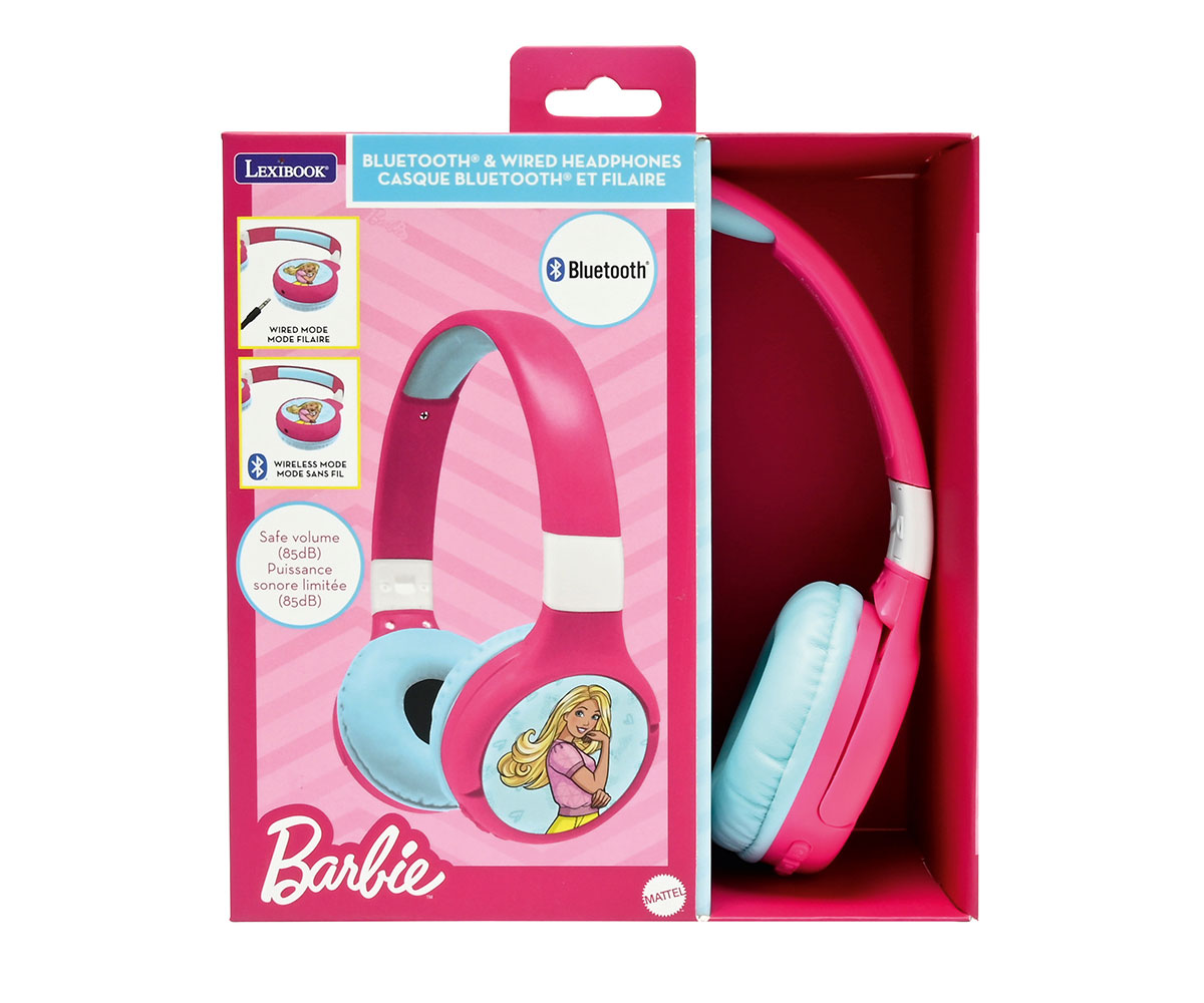Детски Bluetooth слушалки Lexibook Барби 2 в 1