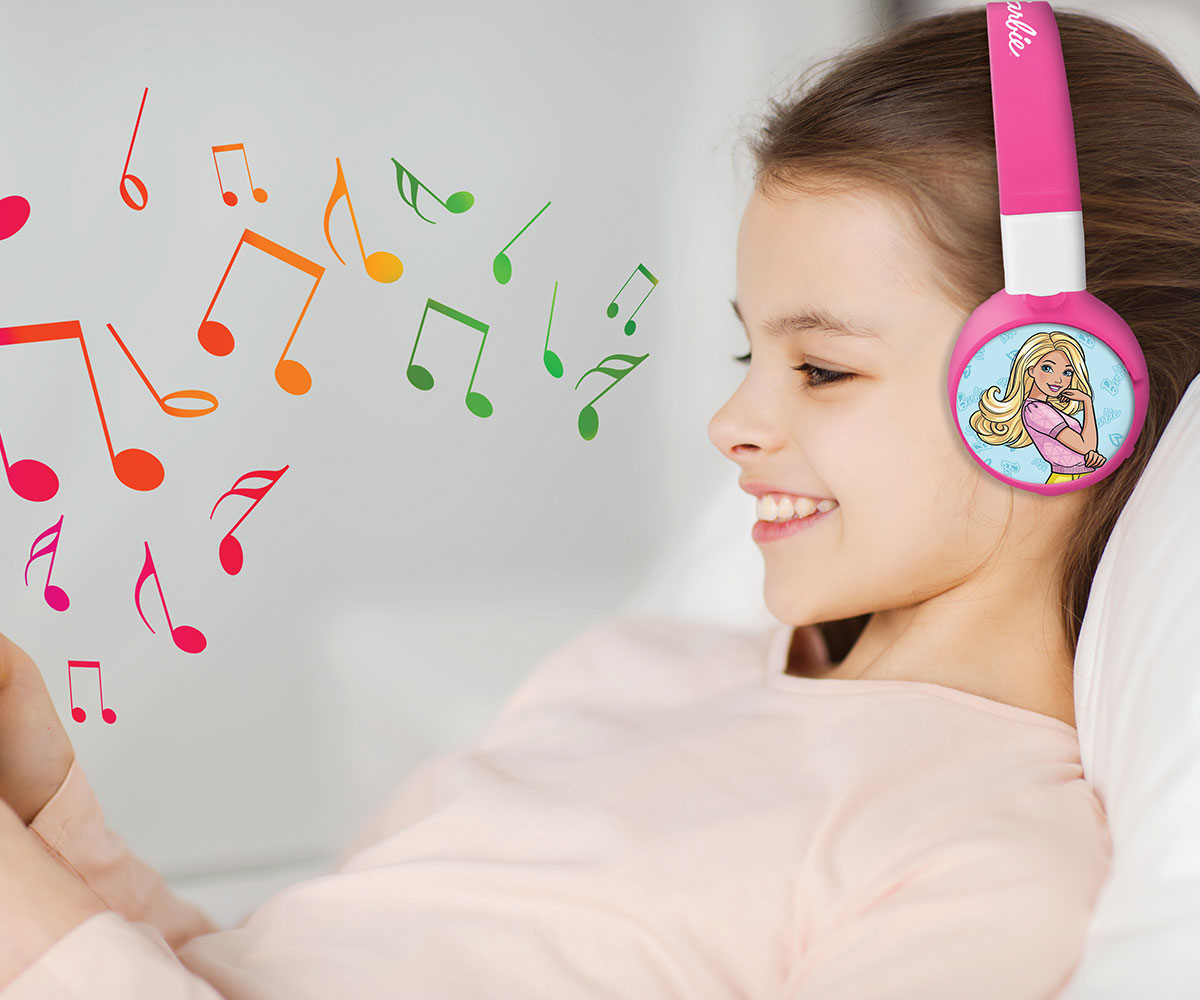 Детски Bluetooth слушалки Lexibook Барби 2 в 1