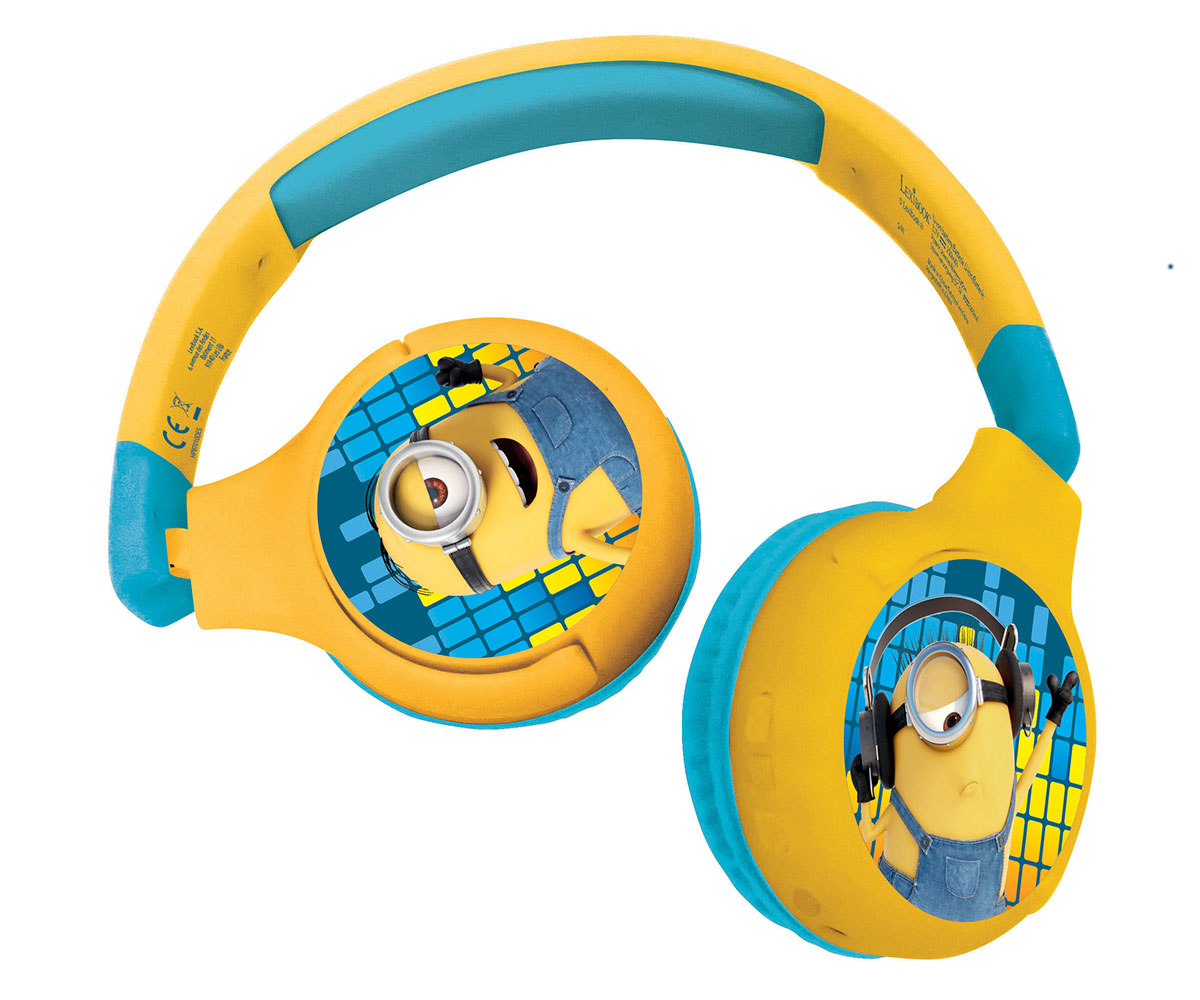 Детски Bluetooth слушалки Lexibook Миньоните 2 в 1
