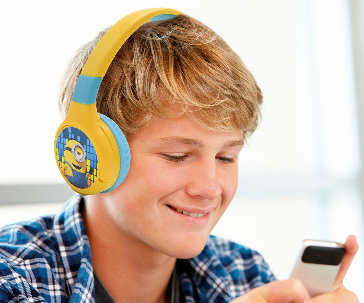 Детски Bluetooth слушалки Lexibook Миньоните 2 в 1