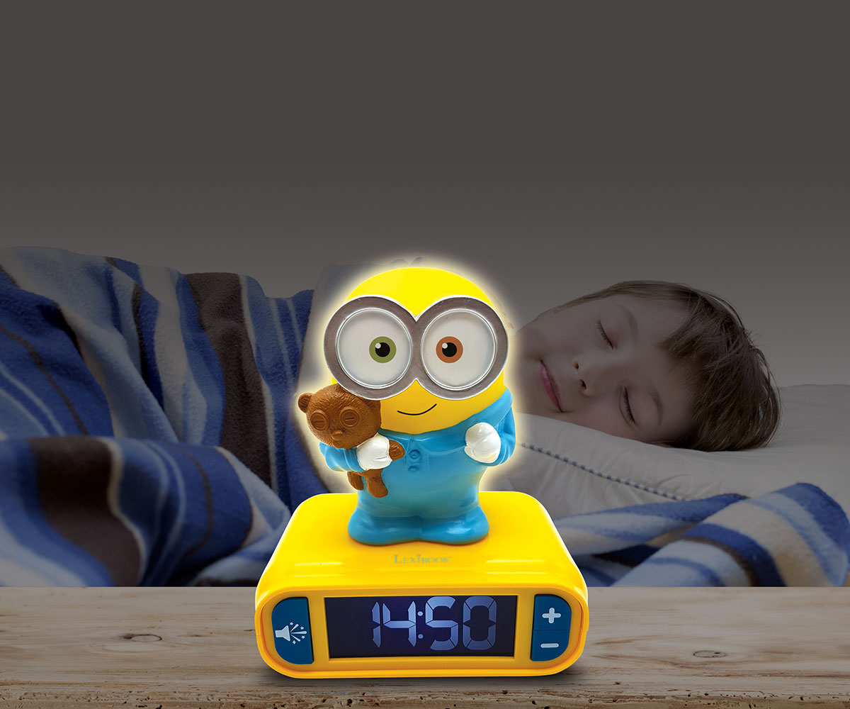Детски будилник Lexibook Миньоните RL800DES със 3D фигура