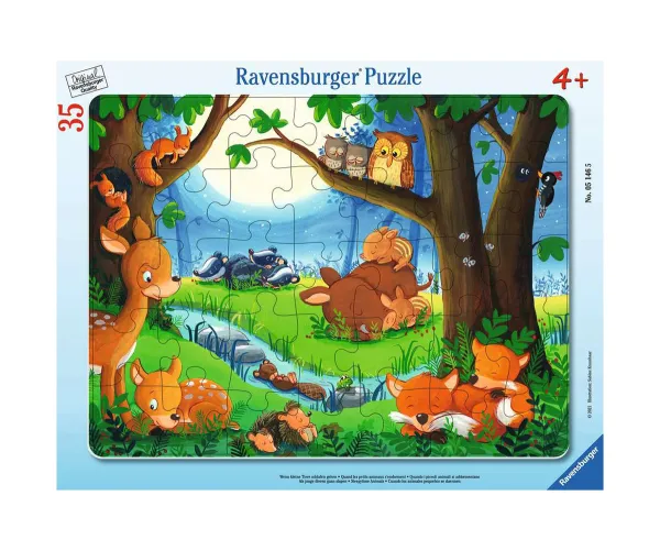 Пъзел Ravensburger 05146 Спящи горски животни, 35 части