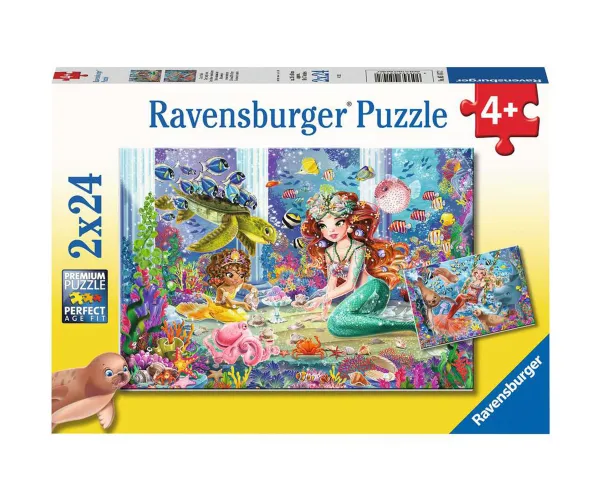 Пъзел Ravensburger 05147 Вълшебна русалка, 2 х 24 части