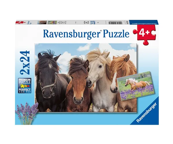 Пъзел Ravensburger 05148 Коне, 2 х 24 части