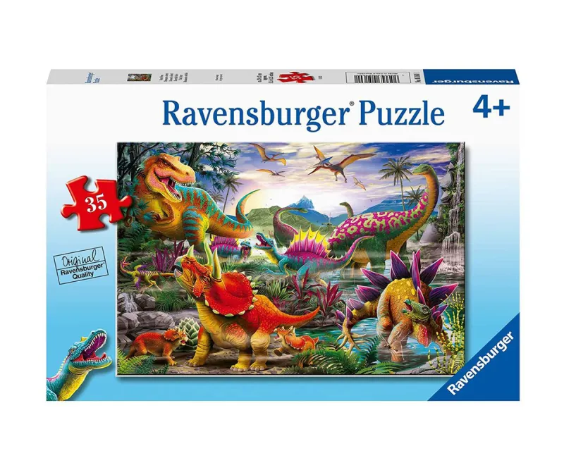 Пъзел Ravensburger 05160 Терорът на Т-Рекс, 35 части