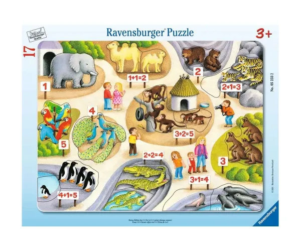Пъзел Ravensburger 05233 Първи числа до 5, 17 части