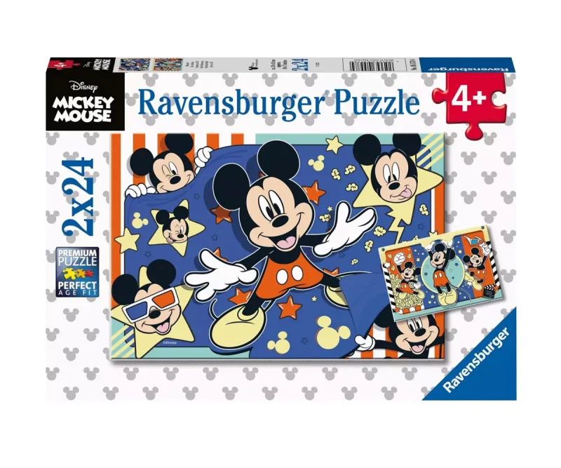 Пъзел Ravensburger 05578 Мики Маус, 2 х 24 части