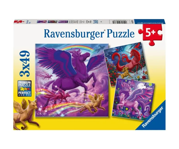 Пъзел Ravensburger 05678 Митично величие, 3 х 49 части