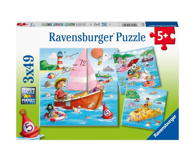Пъзел Ravensburger 05720 Над водата, 3 х 49 части