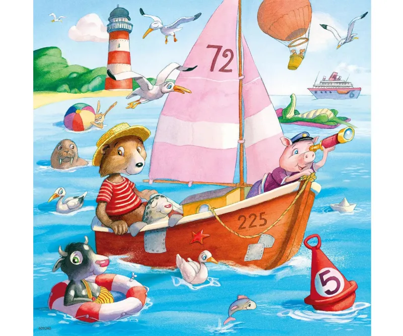Пъзел Ravensburger 05720 Над водата, 3 х 49 части