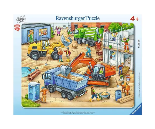 Пъзел Ravensburger 06120 Големи строителни машини, 40 части