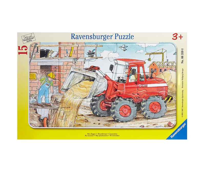 Пъзел Ravensburger 06359 Багер, 15 части