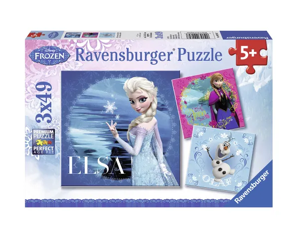 Пъзел Ravensburger 9269 Замръзналото кралство, 3 х 49 части