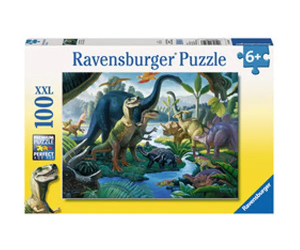 Пъзел Ravensburger 10740 Гигански динозаври, 100 части