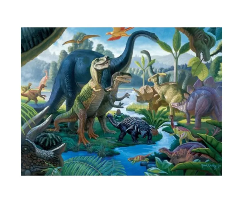 Пъзел Ravensburger 10740 Гигански динозаври, 100 части