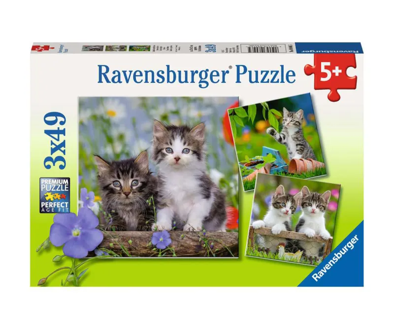 Пъзел Ravensburger 08046 Котета, 3 х 49 части