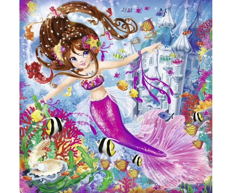 Пъзел Ravensburger 08063 Чаровни русалки, 3 х 49 части