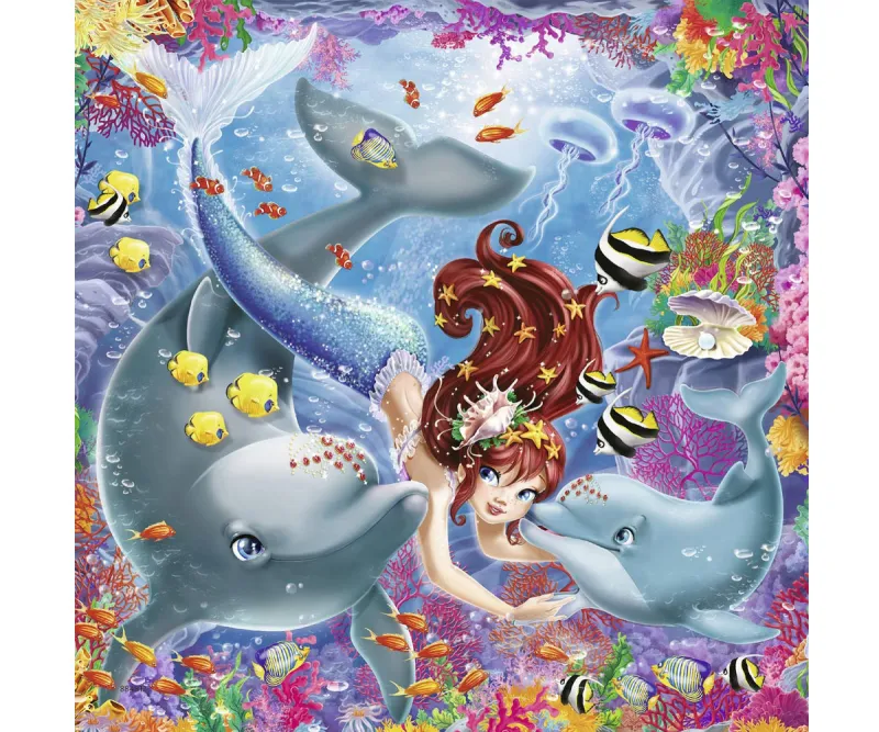 Пъзел Ravensburger 08063 Чаровни русалки, 3 х 49 части