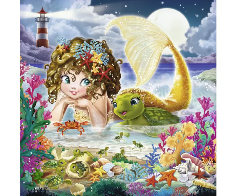 Пъзел Ravensburger 08063 Чаровни русалки, 3 х 49 части