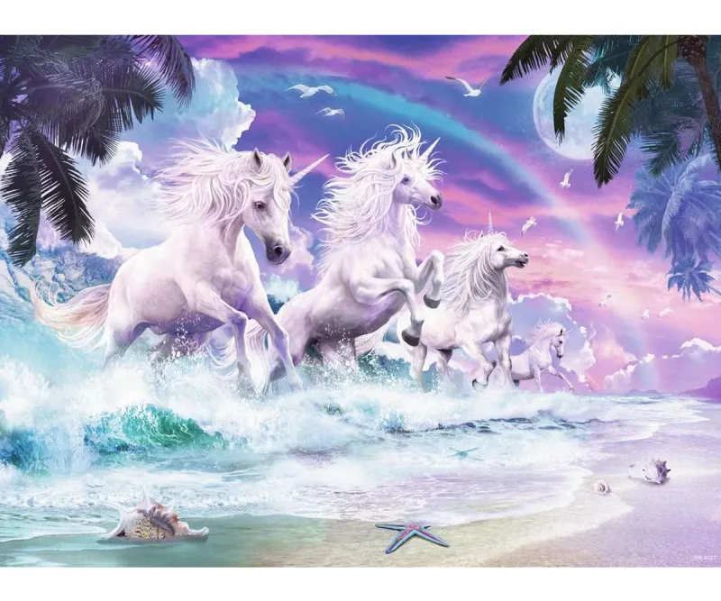 Пъзел Ravensburger 10057 Еднорози на плажа, 150 части XXL