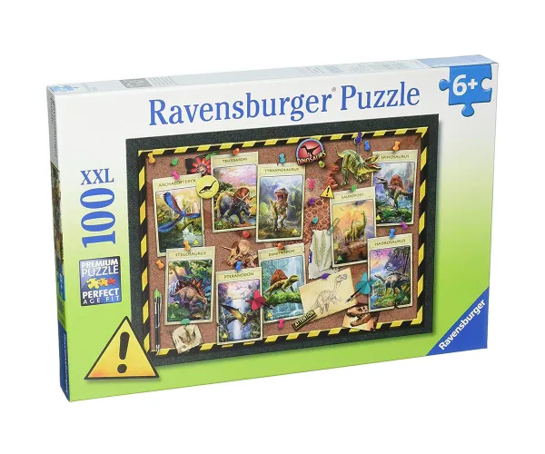 Пъзел Ravensburger Колекция динозаври, 100 части