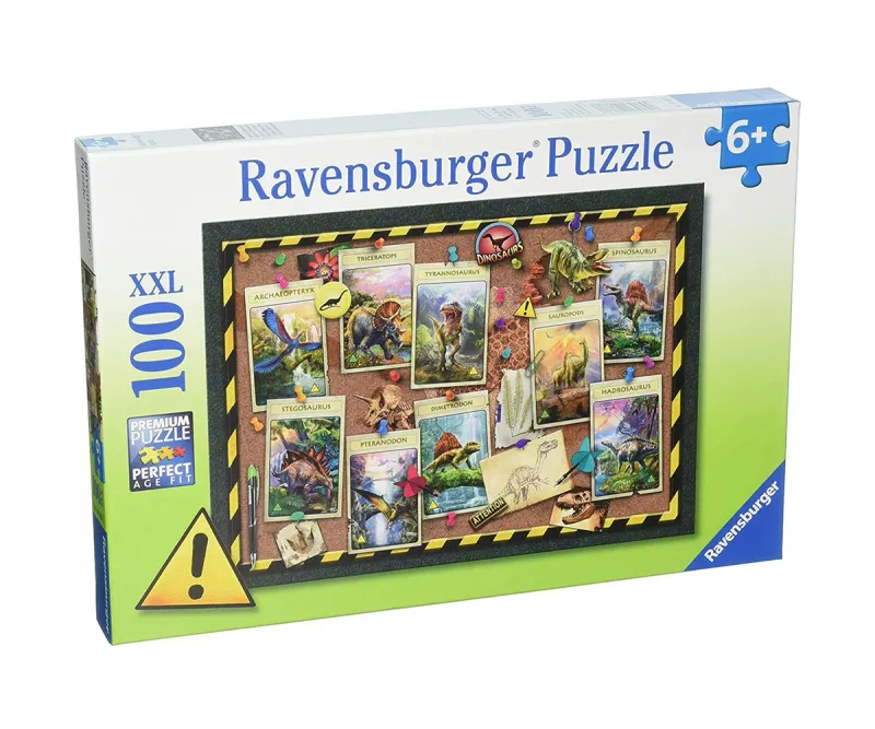 Пъзел Ravensburger Колекция динозаври, 100 части