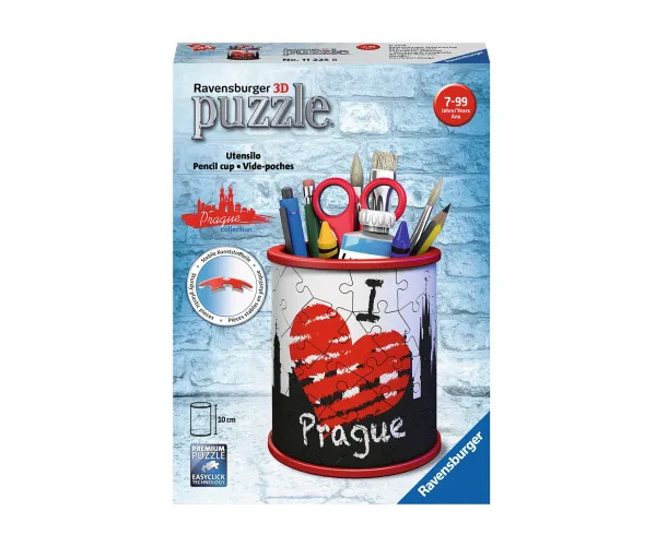 3D пъзел моливник Ravensburger 11225 Обичам Прага, 54 части
