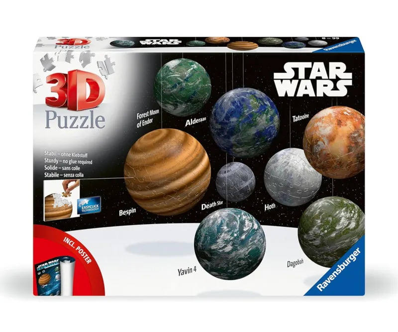 3D пъзел Ravensburger 531 части – Star Wars: Небесни тела