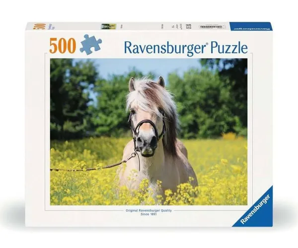 Пъзел Ravensburger 12000210 Кон в полето с рапица, 500 части