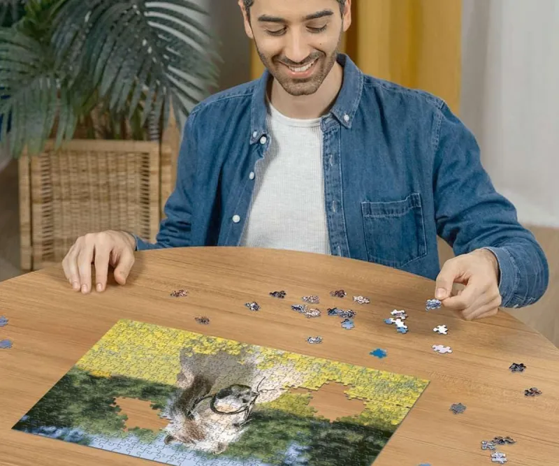 Пъзел Ravensburger 12000210 Кон в полето с рапица, 500 части