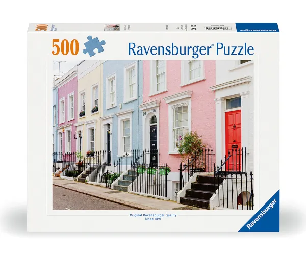 Пъзел Ravensburger 12000304 Цветни къщи в Лондон, 500 части